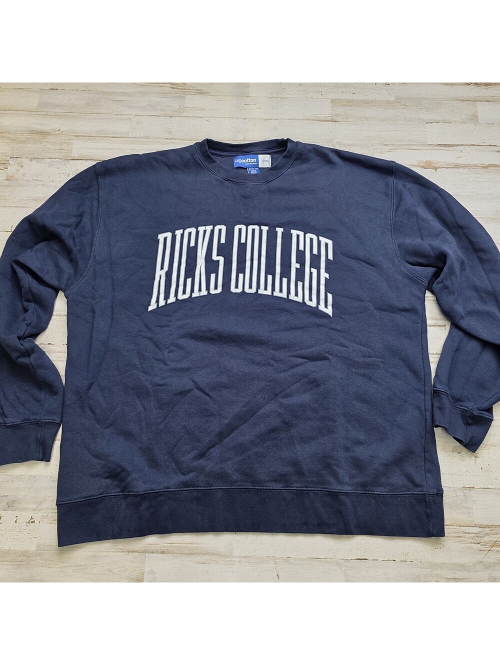 Vintage BYU Idaho Ricks College Vikings Pullover 3XL - Crewneck Sweatshirt Y2K